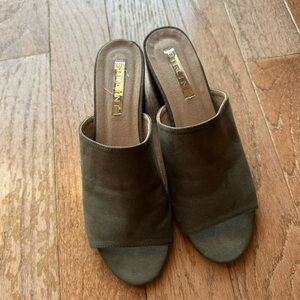 Billini Olive Green Mules